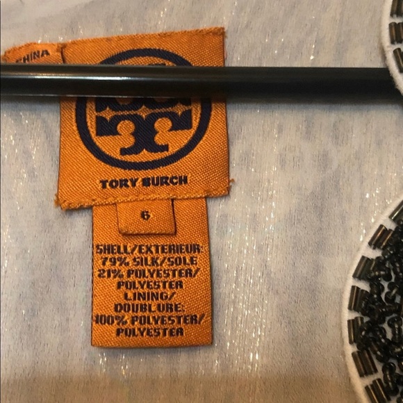 Tory Burch Metallic Evening Dress Size 6 - Picture 3 of 3